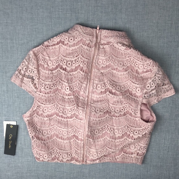 City Studio Floral Crop 2 Piece Dress Juniors 9 - Picture 5 of 8